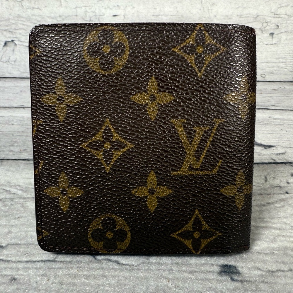 Louis Vuitton Men’s fold Wallet Brown Monogram Canvas Leather - Picture 2 of 14